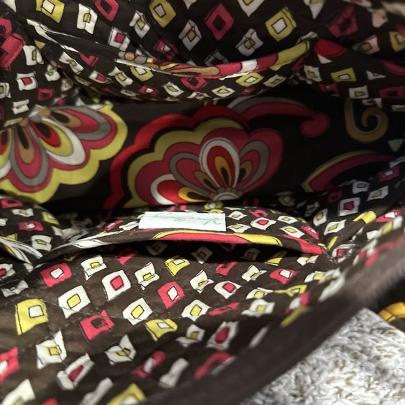 Vera Bradley Puccini Floral Quilted Shoulder Bag Hand Bag Retired Zipper Close - Picture 4 of 5